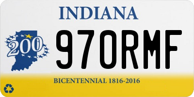 IN license plate 970RMF
