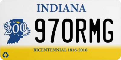 IN license plate 970RMG