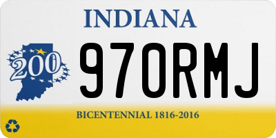 IN license plate 970RMJ