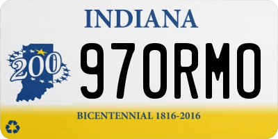 IN license plate 970RMO