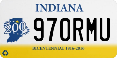 IN license plate 970RMU