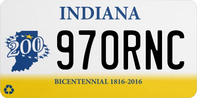 IN license plate 970RNC