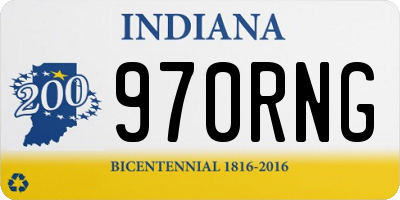 IN license plate 970RNG