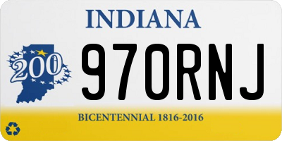 IN license plate 970RNJ