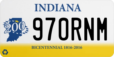 IN license plate 970RNM