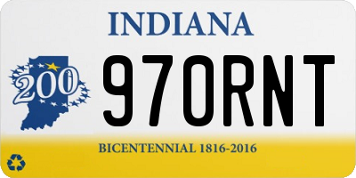 IN license plate 970RNT