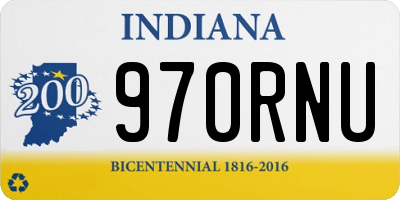 IN license plate 970RNU