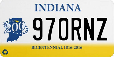 IN license plate 970RNZ