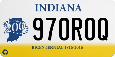 IN license plate 970ROQ