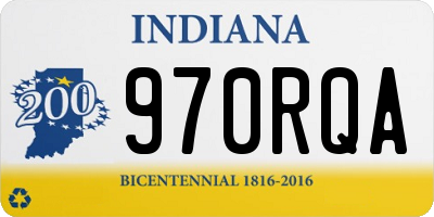 IN license plate 970RQA