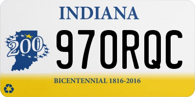 IN license plate 970RQC