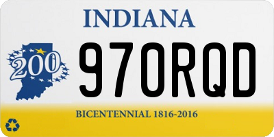 IN license plate 970RQD