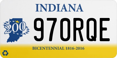IN license plate 970RQE