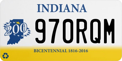 IN license plate 970RQM