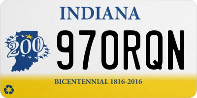 IN license plate 970RQN