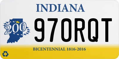 IN license plate 970RQT