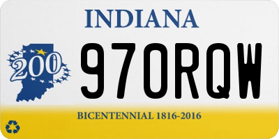 IN license plate 970RQW