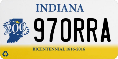 IN license plate 970RRA