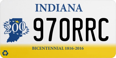 IN license plate 970RRC