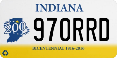 IN license plate 970RRD