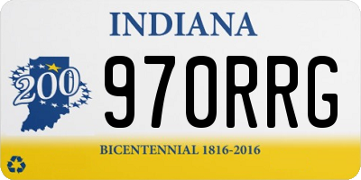 IN license plate 970RRG