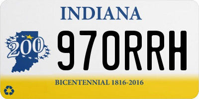 IN license plate 970RRH