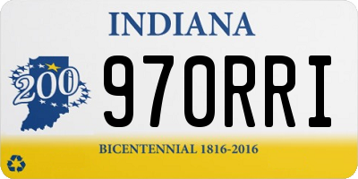 IN license plate 970RRI