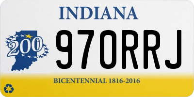 IN license plate 970RRJ
