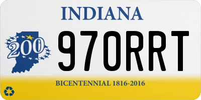 IN license plate 970RRT