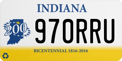 IN license plate 970RRU