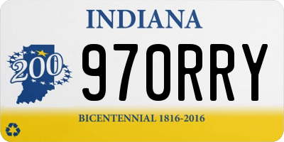 IN license plate 970RRY