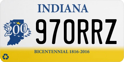 IN license plate 970RRZ