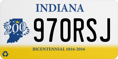 IN license plate 970RSJ