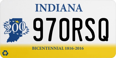 IN license plate 970RSQ