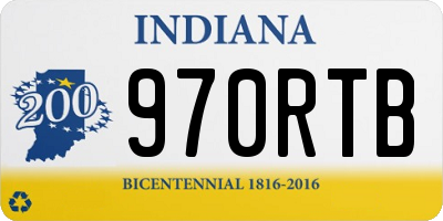 IN license plate 970RTB
