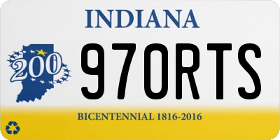 IN license plate 970RTS