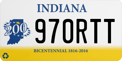 IN license plate 970RTT