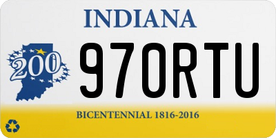 IN license plate 970RTU