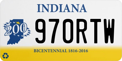 IN license plate 970RTW