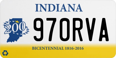 IN license plate 970RVA