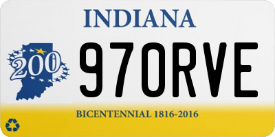 IN license plate 970RVE