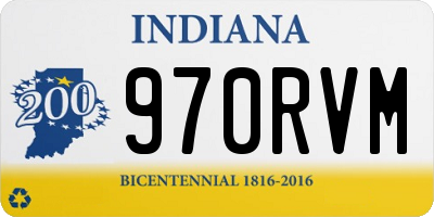 IN license plate 970RVM