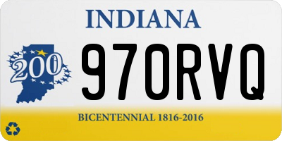 IN license plate 970RVQ