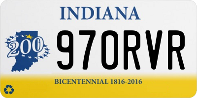 IN license plate 970RVR