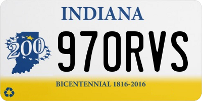 IN license plate 970RVS