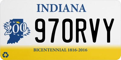 IN license plate 970RVY