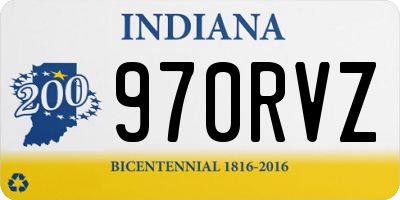IN license plate 970RVZ