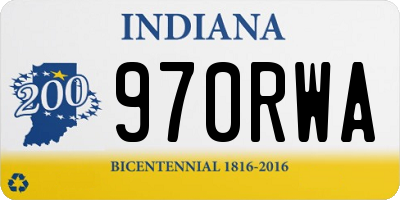 IN license plate 970RWA