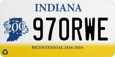 IN license plate 970RWE