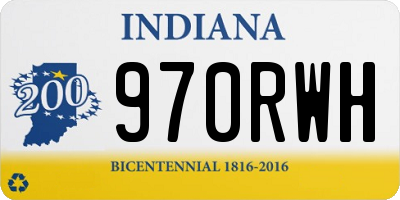 IN license plate 970RWH